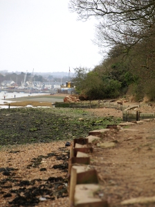 Saxon Shore Way, from marina at Hoo towards Rochester, Ruths coastal walk.