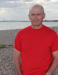 My husband John, Ruth's coastal walk - number one supporter