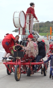 procession - Lyme Regis Fossil Festival - Ruth's coastal walk