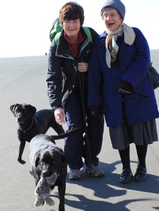 Ruth, mother-in-law and dogs, Plymouth