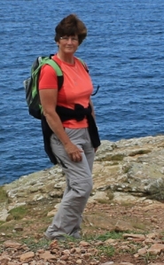  Ruth on Agnes Head, Coastal walking, North Cornwall