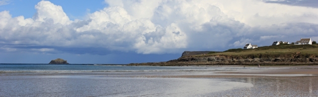 across Daymer Bay, near Polzeath, Ruth's walk along the coastline of the UK