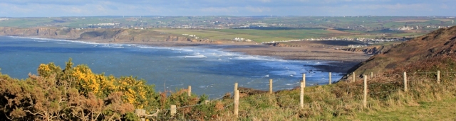 looking down on Widemouth Sands, Bude, SWCP, Ruth's coast walk