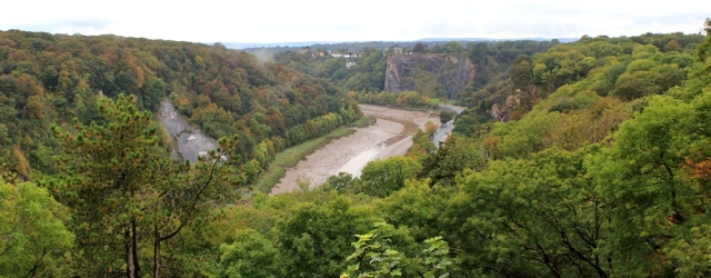 view up the Avon River, Ruth in Clifton, Bristol