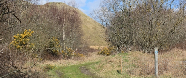 12 Ruth on Wales COast Path, skirting Margam Moors