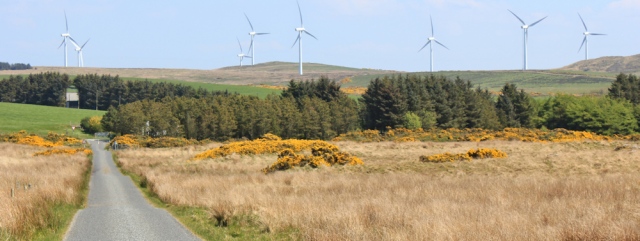 17 Knock and Maize wind farm, Ruth's coastal walk, Galloway, Scotland