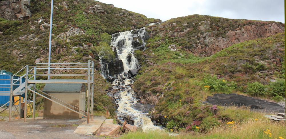 14 waterfall by Applecross Road, Ruth's coastal walk around Britain